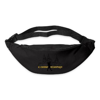 Camino - Jakobsweg - Pilgertour - Santiago - Gürteltasche - Schwarz - Vorne