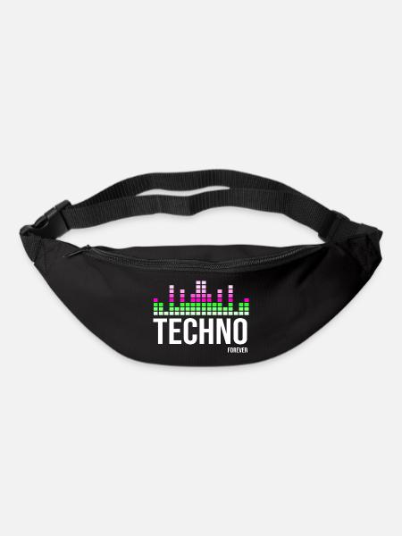 Techno - Gürteltasche - Schwarz