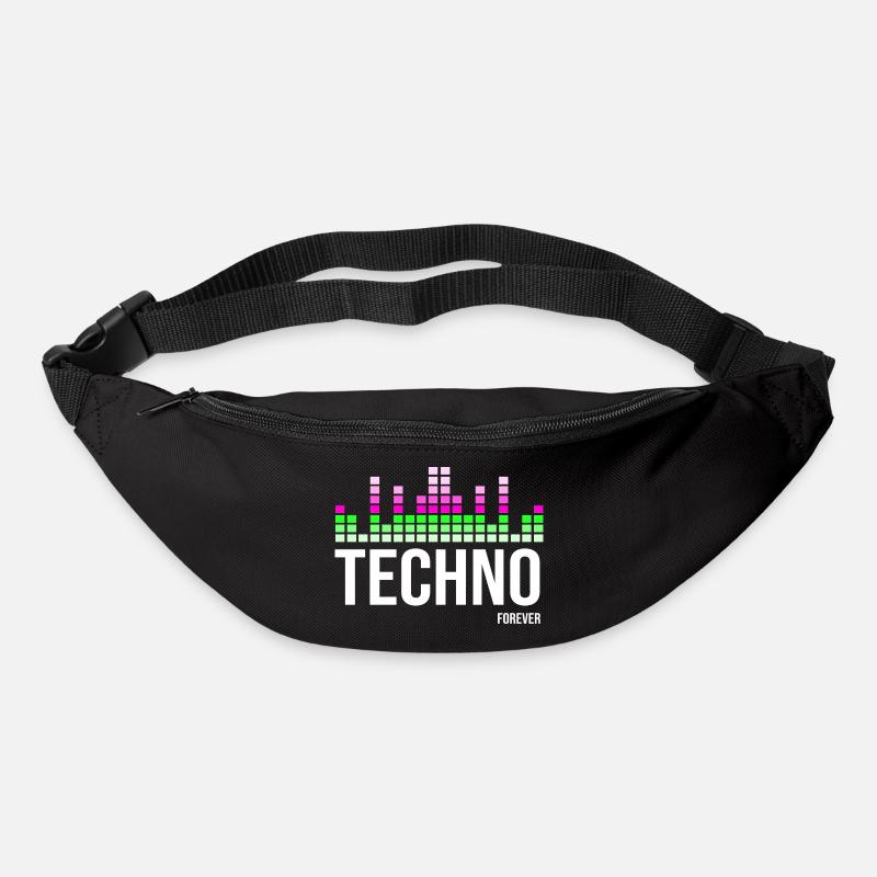 Techno - Gürteltasche - Schwarz