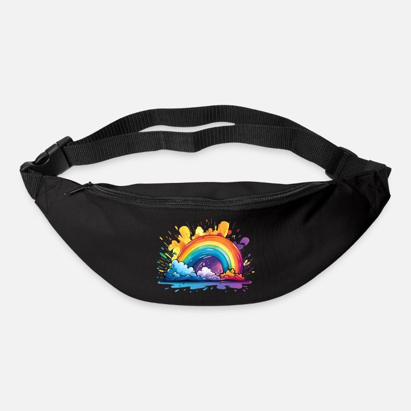 Votre arc-en-ciel - Sac banane - noir