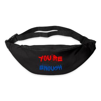 Des graffitis expressifs avec des éclaboussures de peinture - Sac banane - noir - Devant