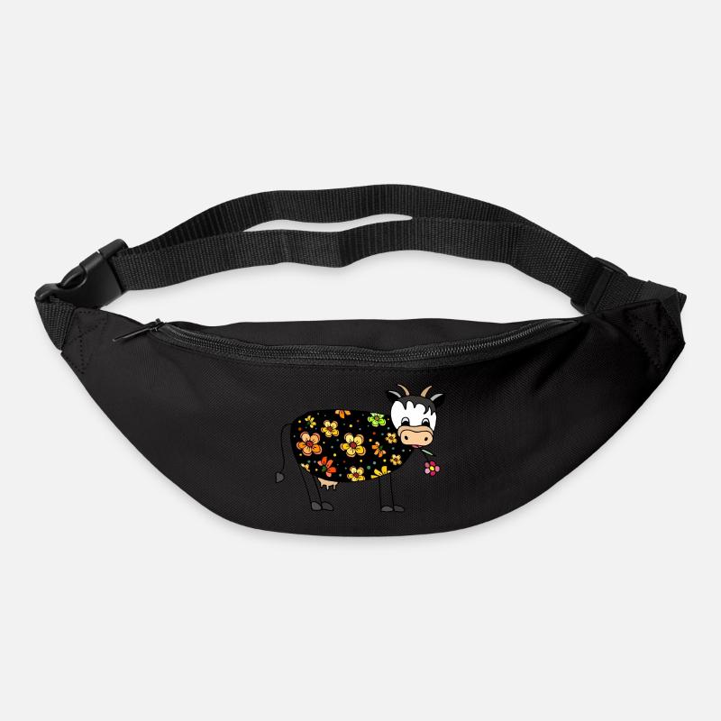 Vache - Sac banane - noir