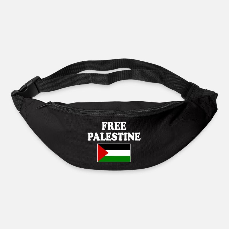 Free palestine - Gürteltasche - Schwarz