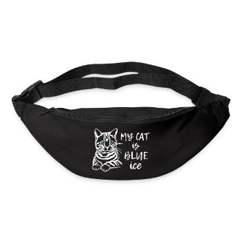 Funny My Cat is Blue Eyes or Ice - Bum bag - black - Front