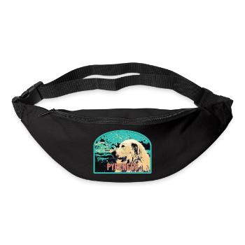 Pyrenees Shepherd Dog Patch: Mountain Companion - Bum bag - black - Front