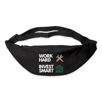 Work hard Invest smart - Gürteltasche - Schwarz - Vorne
