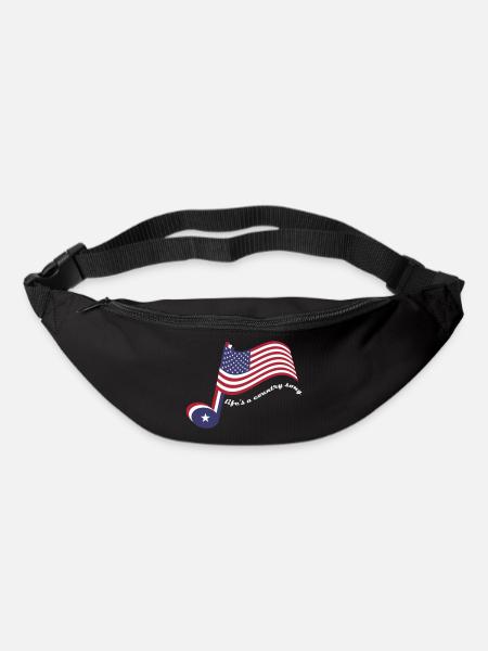 La vie est une chanson country - Sac banane - noir