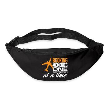 Booking Memories One Destination At A Time Travel - Gürteltasche - Schwarz - Vorne