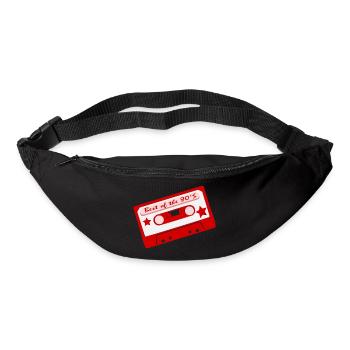 Cassette des années 80 - Sac banane - noir - Devant