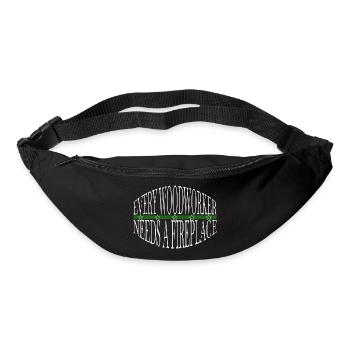 Funny Carpenter Funshirt Charpentier Travail T-shirts - Sac banane - noir - Devant