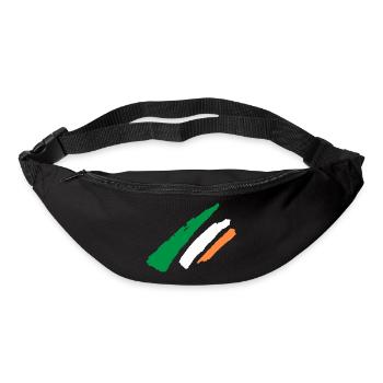Irland Flagge - Vintage - Gürteltasche - Schwarz - Vorne