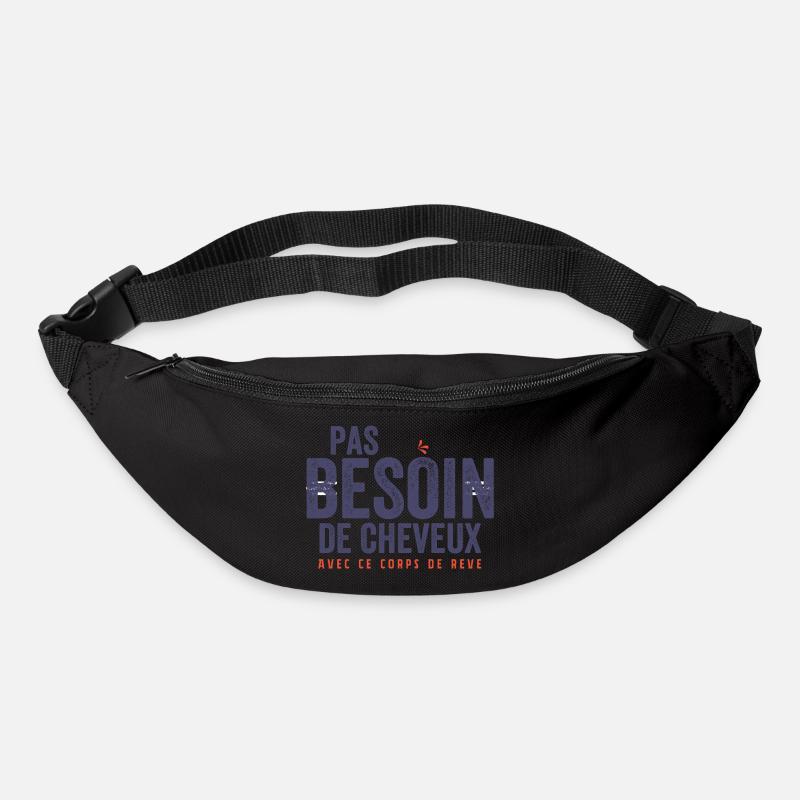 Pas besoin de cheveux - Sac banane - noir