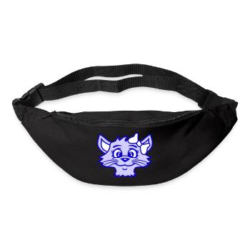 Cute Girl Cat Pretty Bow Woman Female - Bum bag - black - Front