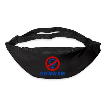 no ma'am - Sac banane - noir - Devant