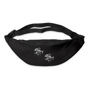 skelett piranha 2 - Gürteltasche - Schwarz - Vorne