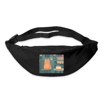 Happy Birthday cat - Gürteltasche - Schwarz - Vorne