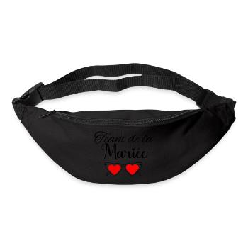 Wife Bride Team for a Bachelorette Party Team Bride - Bum bag - black - Front