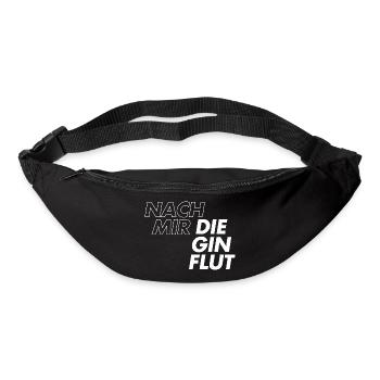 Nach mir die Gin Flut - Gürteltasche - Schwarz - Vorne