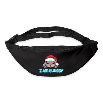 Weihnachten Gourmet Hase - Gürteltasche - Schwarz - Vorne
