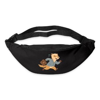 Furet en costume courant avec mallette - Sac banane - noir - Devant