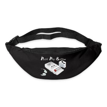 Vintage Music Theme - Bum bag - black - Front