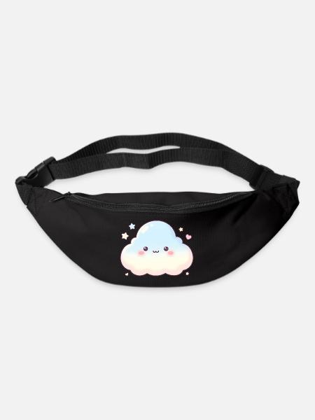 Pastellwolke Kawaii Glow Kinder Traum - Gürteltasche - Schwarz