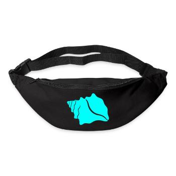 Turquoise Blue Shell Row - Bum bag - black - Front