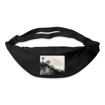 Stone Hill avec croix - Sac banane - noir - Devant