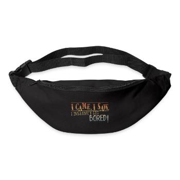 Je suis venu j’ai vu que je m’ennuyais instantanément l’ennui - Sac banane - noir - Devant