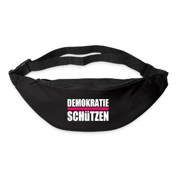 Demokratie schützen - Gürteltasche - Schwarz - Vorne