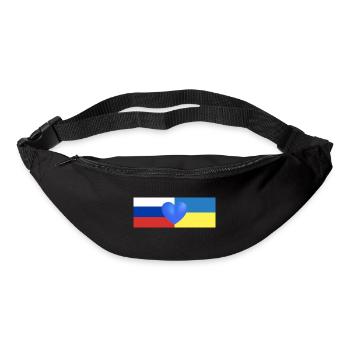Liebe gewinnt Russland Ukraine - Gürteltasche - Schwarz - Vorne