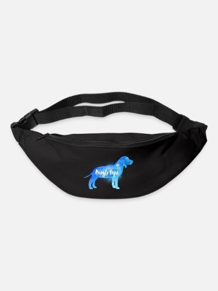 Liebender Beagle Papa - Gürteltasche - Schwarz