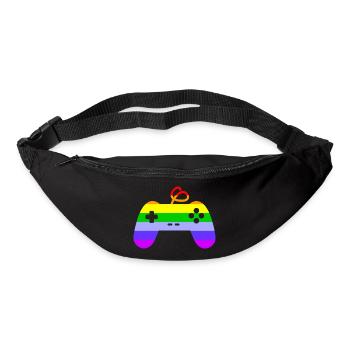 gay-mer, gay, gamer, video games, controllers - Bum bag - black - Front
