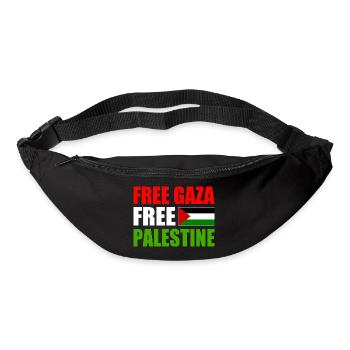 Free gaza free palestine - Gürteltasche - Schwarz - Vorne