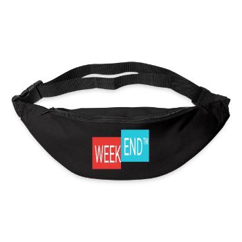 Weekend endlich Wochenende - Gürteltasche - Schwarz - Vorne