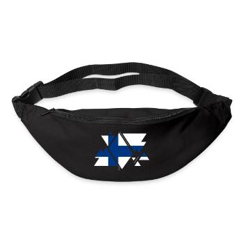 Finnland Land Europa Flagge Fahne Wappen Heimat - Gürteltasche - Schwarz - Vorne
