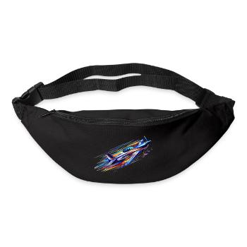 Avion de voltige - Sac banane - noir - Devant