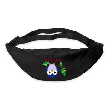 Eule - Relax - Gürteltasche - Schwarz - Vorne