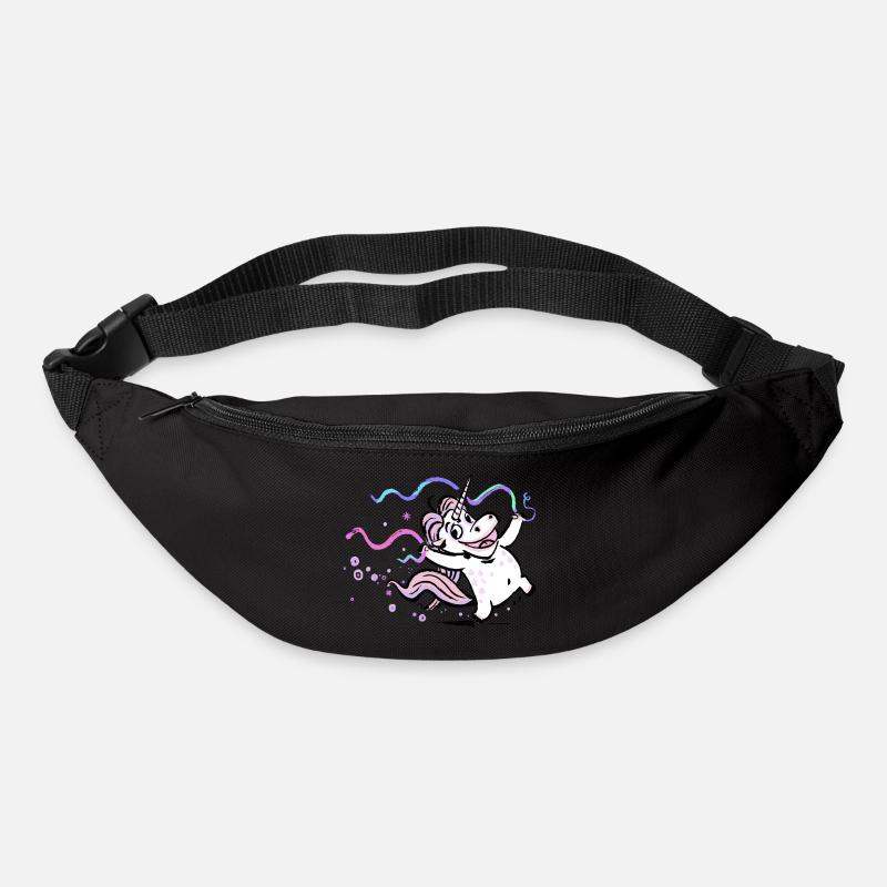 Einhorn - Gürteltasche - Schwarz