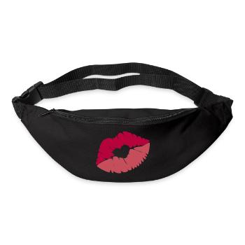Bisous bisous - Sac banane - noir - Devant