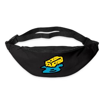 cleaning cleaning cleaning woman broom wischmop69 - Bum bag - black - Front
