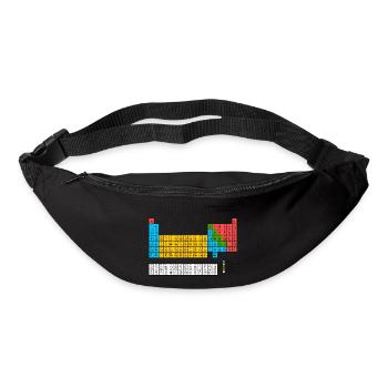 Tableau périodique des éléments - Sac banane - noir - Devant