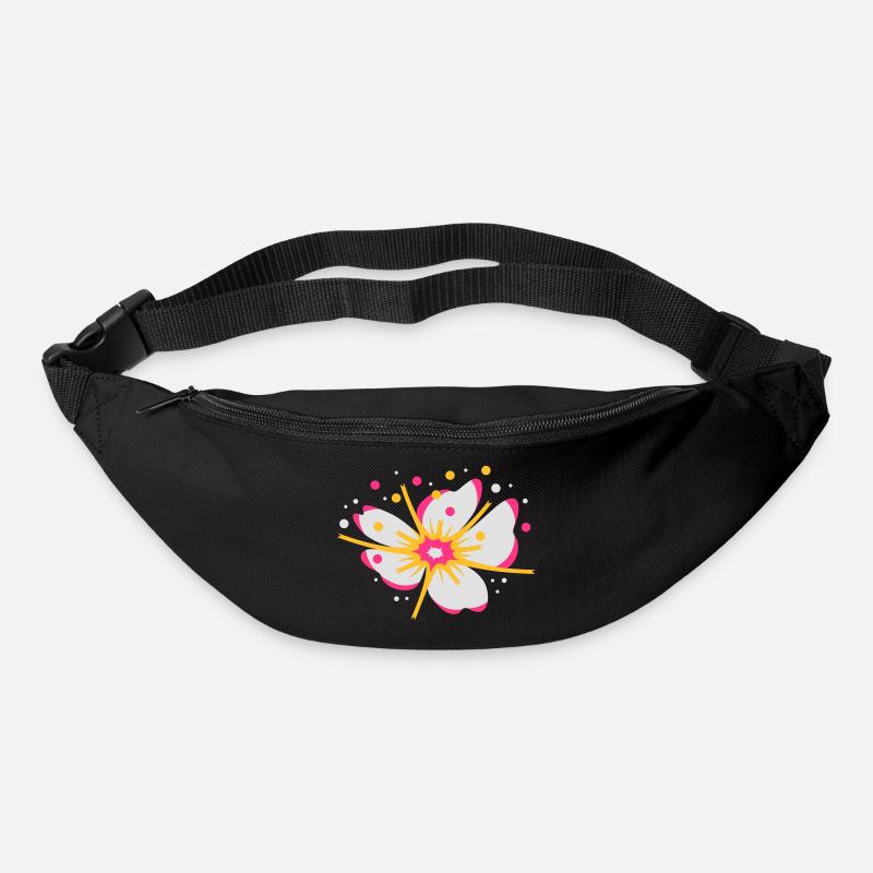 A cherry blossom with pollen - Bum bag - black