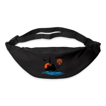 North Sea Tiger Oil Rig Platform Aberdeen - Bum bag - black - Front