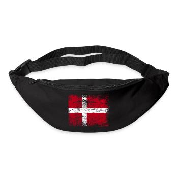 Denmark Flag Vintage Copenhagen EU Danish - Bum bag - black - Front