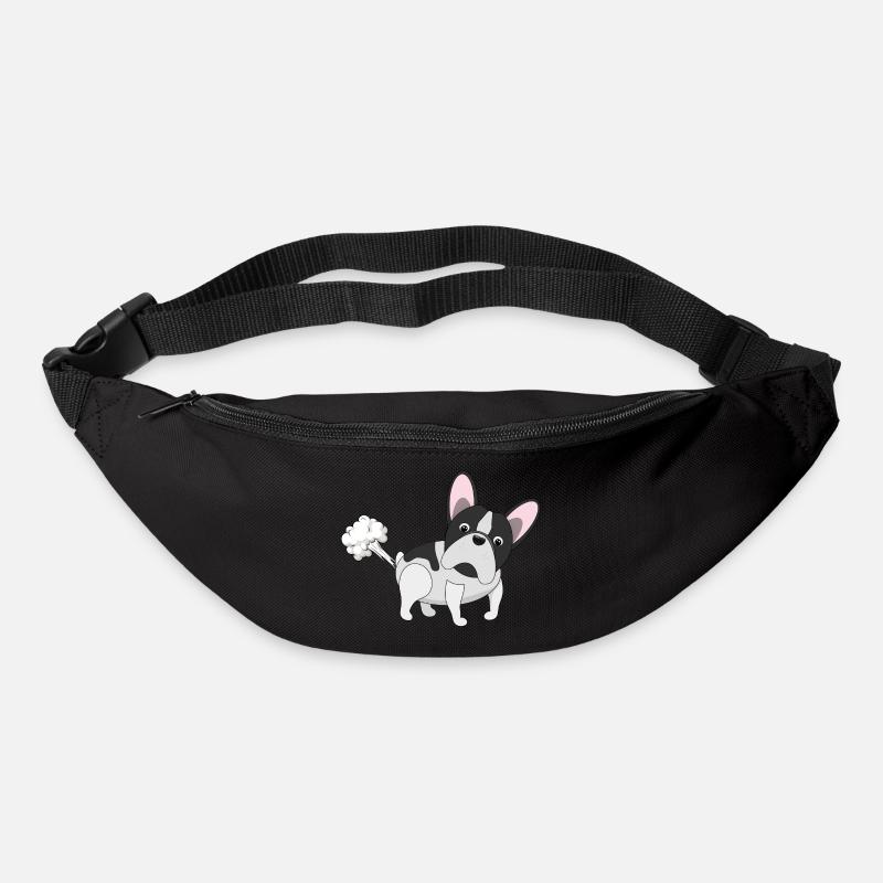 Bully pète - Bouledogue français - Sac banane - noir