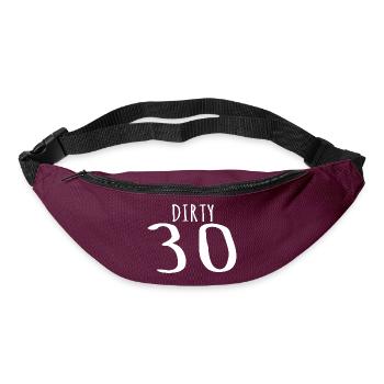Dirty Thirty - 30th Birthday Gift - Gürteltasche - Burgunderrot - Vorne