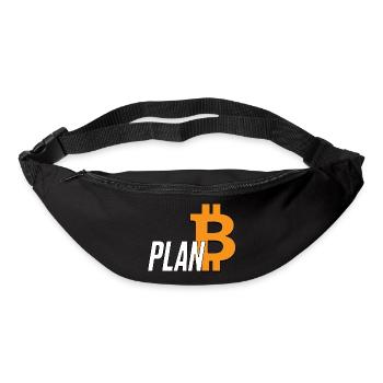 Bitcoin btc Blockchain spruch männer design - Gürteltasche - Schwarz - Vorne