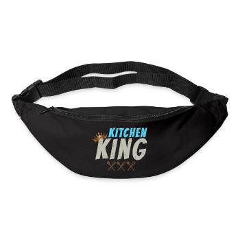 Kitchen King pour les chefs vintage et les cuisiniers amateurs - Sac banane - noir - Devant