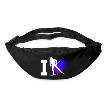 Langlauf Skating Langlauf Herren Damen Langlauf Cl - Gürteltasche - Schwarz - Vorne